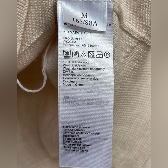 All Saints Eros Jumper Sweater | Sz M - Picture 9 of 10